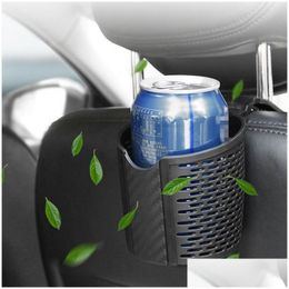 Car Holder Back Seat Cup Headrest Hanging Mount Drink Water Bottle Storage Holders Truck Interior Organizer Drop Delivery Automobiles Dhxbu
