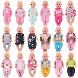 Doll Apparel Dolls 43 cm newborn baby recycled doll clothing accessories 18 inch American doll girl toy gift our generation Nenuco WX5.27