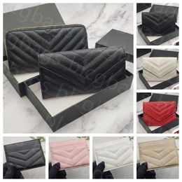 10a högkvalitativ plånbokväska Designer Wallet Women Luxury Flap Coin Purses Cardholder Wallet Porte Monnaie Designer Woman Handbags Mens Purse Blcgbags