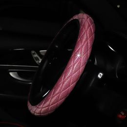 The cheapest car steering wheel cover new luminous gold three-dimensional without inner ring elastic car interior refit