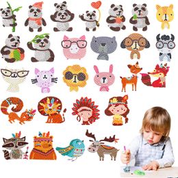Hihg Quality Panda Diamond Painting Kits 5D Diamond Stickers DIY Cute Animals DIY Stickers for Kids Paints by Numbers