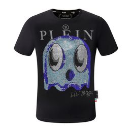 Mens T-Shirts Plein Bear T Shirt Designer Tshirts Brand Clothing Rhinestone Pp Skl Men T-Shirt Round Neck Ss Stones Classical Hip Hop Otpai