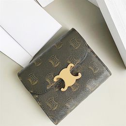 Genuine Leather Cardholder purses with Box Keychain AVA Designer Womens Wallets card case Luxury Cards Purses Mens zippy Wallet Coin pocket Leather Key pouch