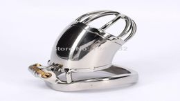 Belt Stainless Steel Bondage Sex Toys Metal Cock Cage For Men Gay Adult SM Sex Product1217546