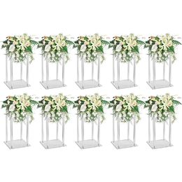 Engagement Home Party Table Decor Centrepiece Vases Flower Vase for Flowers 10 Pcs Acrylic Clear Wedding Centrepieces 240527