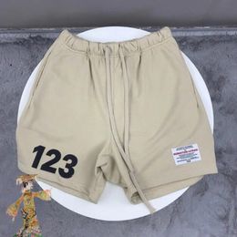 Shorts Letter Print Cotton Khaki Short Pants Men Women Casual Shorts 246v