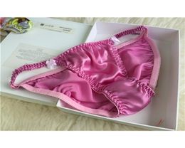 5 PACK 100 Pure Silk Women039s Sexy Bikini Briefs Panties Underwear Lingerie LJ2008227275471