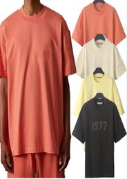 2022 Europe Flocked T Shirt Summer Tee high street casual Men Women Plus Size Short Sleeve Tshirt 8th Seasons New Collection2618848