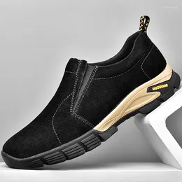 Casual Shoes Men Leather Hiking Outdoor Sneaker Waterproof Man Trekking Sports Anti-Slip Travel Male Big Size 48