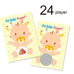 Party Favor 24 PCS Baby Shower Game Ticket Raffle Cards Gender Neutral Boy Or Girl Funny Activity For