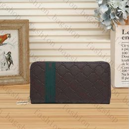 Designer wallets for men Brand long Wallets Embossed Letter zipper Wallets Luxury Womens Leather Card Wallet Mens Cardholder Coin Purses Pocket Clutch Bag With Box