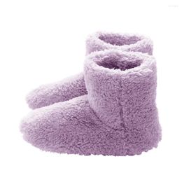 Carpets Winter USB Heater Foot Shoes Plush Warm Electric Slippers Feet Heated Washable Pad Heating Insoles 35-39