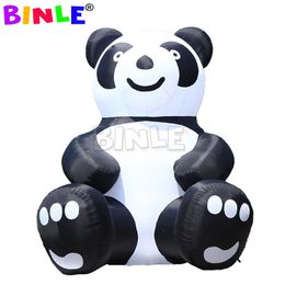 wholesale Cute Giant Inflatable Panda Panda Bear Cartoon Character For Kids Event Advertising 001