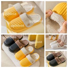 Designer Slides Women Sandals Pool Pillow Heels Casual slippers for spring autumn Flat Comfort Mules Padded Front Strap Shoe GAI Cotton mop