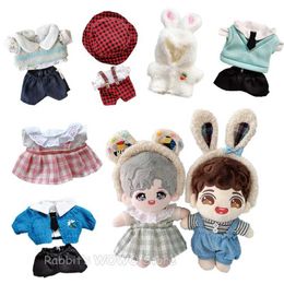 Doll Apparel Dolls 20cm idol doll clothing accessories plush doll clothing sweater filled toy doll set Korean K-pop EXO doll WX5.27