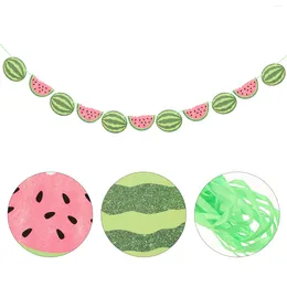 Party Decoration Cake Decorations Pull Flags Decorate For Summer Fruit Paper Birthday Child