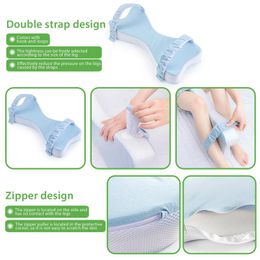 Double Heart-shaped Memory Foam Leg Pillows Foam Knee Pillow Leg Support Pillow With Straps For Side Sleepers Physical