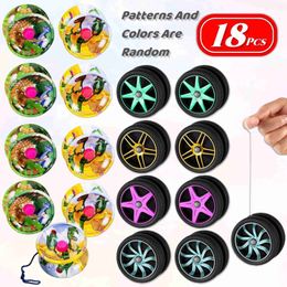 Yoyo 18 childrens mini yo balls alloy cartoon dinosaur +plastic wheel collectible toy enhance manual agility WX5.27HUIG
