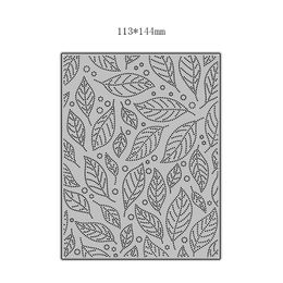 New Dotted Fallen Leaves Background Plate 2021 Metal Cutting Dies for DIY Scrapbooking and Card Making Embossing Craft No Stamps