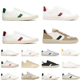 Plate-forme low Casual Shoes men womens vejasneakers beige black white orange dhgate luxury sports outdoor fashion sneakers size 36-45