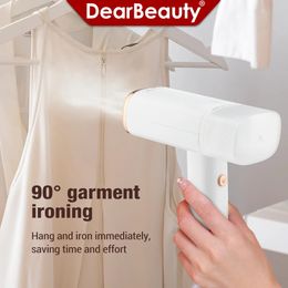 Portable Steam Iron Handheld Garment Steamer Foldable Mite Removal Electric Cleaner Ironing for Travel and Home Use 240528