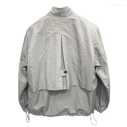 Men's Jackets Men Quick Dry Waterproof Outdoor Sports Coats Windbreaker Hooded Top Ultra-thin Mesh Sunscreen Beach 2024 W158
