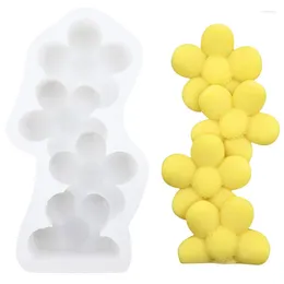 Baking Moulds Flower Liquid Silicone Mould Handmade Candle DIY Cake Chocolate Mould 27