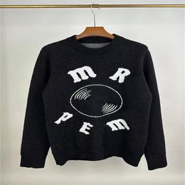 Tasarımcı Sweater Ceket Kadın Sweaters Kadın Yuvarlak Boyun Sweaters Örgü Mektup Örgü Uzun Kollu Hardigan Moda Günlük Örgü Gömlekleri