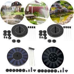 Garden Decorations 1.2W/1.4W 5LED Solar Bird Bath Fountain Pump Floating Powered Water For Pond Pool Outdoor