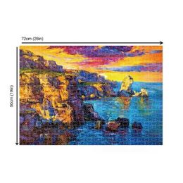 Puzzles Adult Jigs Puzzle 1000pcs Sea at Sunset 72*50cm Stress Relief Entertainment Toys Paper Puzzles High Quality Christmas Gift