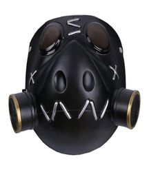Game OW Roadhog Cosplay Mask Original Designed Mako Rutledge Black Soft Resin Mask Halloween Cosplay Costume Prop For Men T20022427264809
