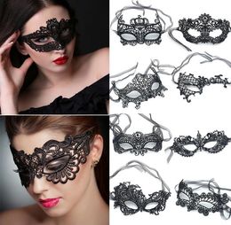 Party Supplies Mask For Christmas Gift Lace Halloween Masks Lovely Partys Venetian Masquerade Decorations Half Face Lily Woman Lad2913631