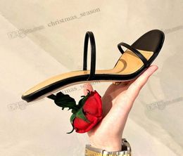 Womens Rose heel shoes embellished Heeled Sandals Smooth leather outsole Open toes Vamp strap stiletto summer Heels for women Part7095974