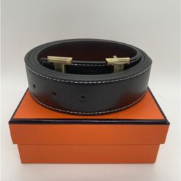 Wholesale Betls 2023 Mens Womens Designer Belt Genuine Cowhide Leather black Gold silver Buckle Size 105-125CM with orange Box Free shi 284U