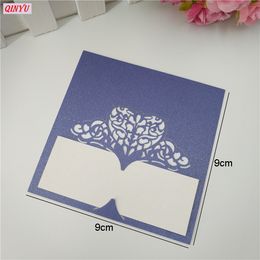 Laser Cut Hollow Love Heart Paper Vine Seat Card Name Place Cards Wedding Favours Decor Invitations Table Cards 10/50/100pcs 5Z