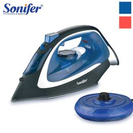 Steam Iron For Clothes Cordless 1400W Household Fabric Ceramic Soleplate Electric Ironing Fastheat Sonifer 240528