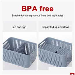 Storage Boxes Bins Kitchen Refrigerator Containers With Lid Pet Fresh-Kee Box Fruit Vegetable Drain Crisper Drop Delivery Home Garden Dhj1B
