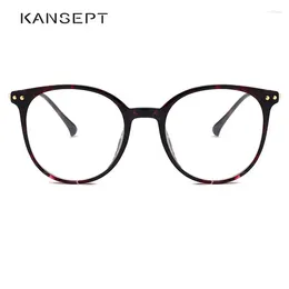 Sunglasses Frames KANSEPT Vintage Big Full Glasses Frame Women Men Round High Quality TR Myopia Prescription Eyeglasses Unisex Designer
