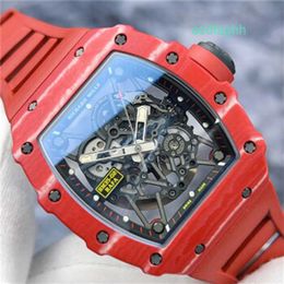 Muller RM35-02 commonly known as Red Magic NTPT carbon fiber hollow dial automatic mechanical men's watch with an 18 year warranty WN-7GQ1