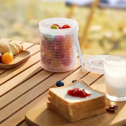 Storage Bottles Portable Sealed Dessert Cup Fruit Takeout Box Salad Oatmeal Yoghourt Breakfast Cups Kitchen Organiser And Container