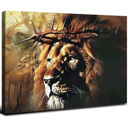 Lejonet av Jesus Kristus affisch Dekorativ duk väggkonst vardagsrum affischer sovrum
