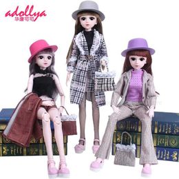 Dolls Adollya 1/3 BJD Doll Clothes Dress Set Including Hat Bags Clothes Dolls Accessories Girl DIY Doll Clothing Gift For Kids Toys Y240528