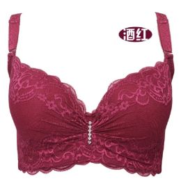 Thin bra cup adjustable push up bra side gathering furu mm Large c cup e cup women underwear size