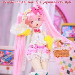 Dolls BJD Doll Sana 1/4 Quadratic Animel Electronic Music Girl 42.5cm Ball Jointed Doll MSD Size Clever and lovely doll Y240528