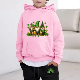 Clothing Sets Kids Hoodie Sweatshirt And Sweatpants Irish Festival Cartoon Prints Pullover Boys Clothes Set 6t Toddler 2t