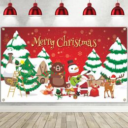 Tapestries Christmas Background Cloth Tapestry Garden Decoration Props Holiday Party Supplies Birthday Household Items