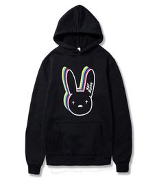 Men039s Hoodies Sweatshirts Bad Bunny Funny Korean Clothes Casual Pullover Harajuku Men women Hooded Hoody Hip Hop Hoodie Male 1814893