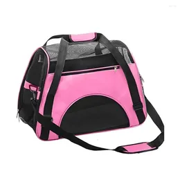 Cat Carriers Portable Foldable Four Sided Breathable Mesh Pet Bag And Dog One Shoulder Travel Crossbody Handbag Backpack
