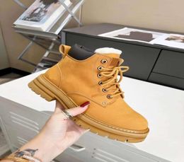 Latest Winter Women039s Martin Boots Outdoor Waterproof High uality Cowhide Non slip Thick Sole Lace up Shoes Fashion Versatile3819984