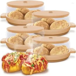 Double Boilers Microwave Oven Bacon Potato Can Box Baking Tool Household Helper Steamer Fresh-keeping Food Accessories